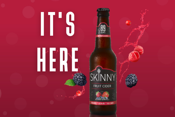 Brand new fruit cider – half the calories and 100% less sugar